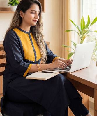 Women Regular Liva Kurta with Trousers 3