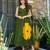 Women's Gorgeous Printed Flared Partywear Designer Rayon Slub Gown