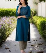 Women Yoke Design Regular Kurta with Palazzos