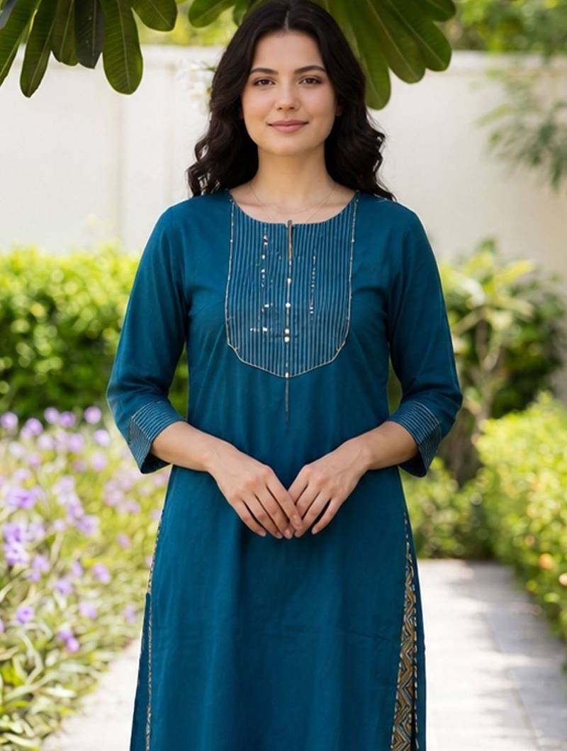 Women Yoke Design Regular Kurta with Palazzos