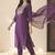 Women Ethnic Motifs Embroidered Regular Sequinned Liva Kurta with Trousers & With Dupatta