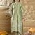 Women Floral Embroidered Regular Thread Work Kurta with Trousers