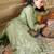 Women Floral Embroidered Regular Thread Work Kurta with Trousers