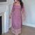 Women's Beautiful Embroidery Work Faux Georgette Fabric Straight Kurta Pant and Dupatta Set