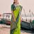 exclusive mehendi green banarasi silk blend saree for women festive wedding wear