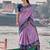 elegant purple banarasi silk blend saree for women festive wedding party wear