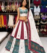 Multicolor Navratri Mirror Work Chaniya Choli Set