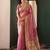 rose pink tissue silk blend saree for women festive party wedding wear