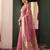 rose pink tissue silk blend saree for women festive party wedding wear