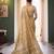 beige tissue silk blend saree for women festive party wedding wear