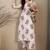 Floral Printed V-Neck Straight Pure Cotton Kurta With Trouser