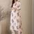 Floral Printed V-Neck Straight Pure Cotton Kurta With Trouser