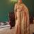 cream tissue silk blend saree for women festive party wedding wear