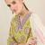 Floral Printed Pure Cotton V-Neck Straight Kurta with Trousers and Dupatta