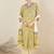 Floral Printed Pure Cotton V-Neck Straight Kurta with Trousers and Dupatta