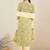 Floral Printed Pure Cotton V-Neck Straight Kurta with Trousers and Dupatta