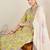 Floral Printed Pure Cotton V-Neck Straight Kurta with Trousers and Dupatta
