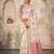 off white linen saree for women festive wedding wear