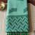 sky blue linen saree for women festive party wear