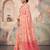 rose pink linen saree for women festive wedding wear