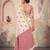 off white linen saree for women festive wedding wear