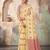 cream linen saree for women festive party wedding wear