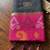 soft silk blend saree in black & rani pink for women festive wear