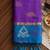 soft silk blend saree in purple & blue for women party wedding wear