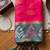 soft silk blend saree in rani pink & grey for women ethnic wear