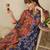 Floral Screen Printed Shirt Collar Pure Cotton Straight Kurta With Trousers