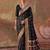 black soft silk blend saree for women | festive, wedding & party ethnic wear
