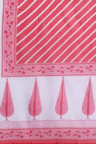 Floral Printed Sequinned Pure Cotton Kurta with Trousers & With Dupatta