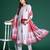 Floral Printed Sequinned Pure Cotton Kurta with Trousers & With Dupatta