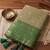beige & olive green premium cotton blend saree for women | festive, party & ethnic wear