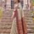 beige & maroon premium cotton blend saree for women | festive, party & ethnic wear