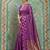 regal purple silk blend saree | woven zari border ethnic drape for women