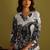 Floral Printed V-Neck Straight Kurta With Trousers
