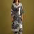 Floral Printed V-Neck Straight Kurta With Trousers