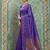 navy blue silk blend traditional saree for women | woven festive drape