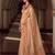 beige tissue silk blend saree | floral embroidered festive & wedding ethnic wear for women