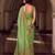 light green tissue silk blend saree for women | floral embroidered party wear ethnic drape