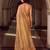 gold tissue silk blend saree with floral embroidery | luxury wedding & festive wear for women