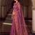purple floral embroidered tissue silk blend saree | women elegant evening & party wear drape