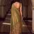 olive green tissue silk blend saree | exquisite floral border traditional party wear for women