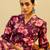 Floral Printed V-Neck Pure Cotton A-Line Kurta with Trouser