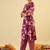 Floral Printed V-Neck Pure Cotton A-Line Kurta with Trouser