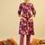 Floral Printed V-Neck Pure Cotton A-Line Kurta with Trouser