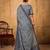 Grey soft cotton blend saree for women | sophisticated formal & party wear