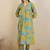 Floral Printed V-Neck A-Line Kurta with Trousers
