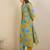Floral Printed V-Neck A-Line Kurta with Trousers